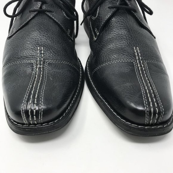 Sandro Split Toe Derby Oxford Black Leather Lace Up Mens 12D Brazil main image 6